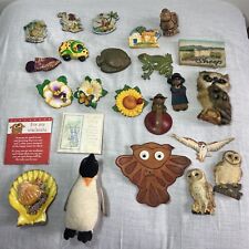 Vintage Fridge Magnets X 24 Travel Animals Flowers Etc