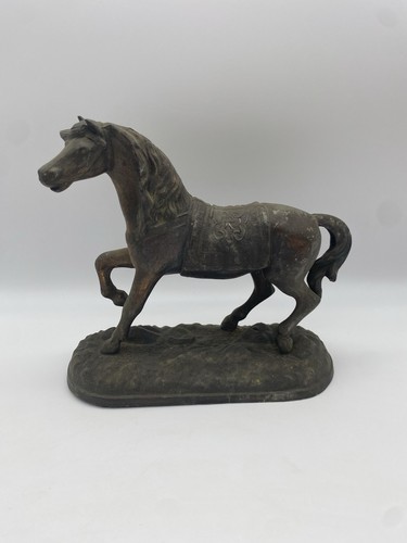 Antique metal spelter horse - antique,