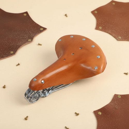 Vintage leather cycle saddle - vintage,