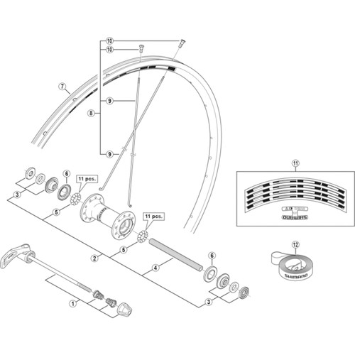 Shimano spares bicycle cycle - spares,