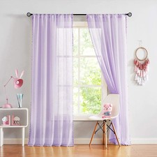 Treatmentex Lilac Pompom Sheer