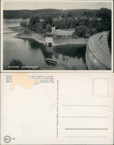 Postcard marklissa leśna - postcard,