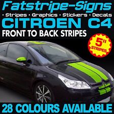 to fit CITROEN C4 STRIPES CAR VINYL GRAPHICS DECALS STICKERS 1.4 1.6 2.0 16V HDI