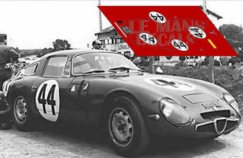 Decals alfa romeo mans - decals, le