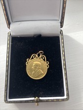 1898 South African 1 Pond Coin gold Pendant