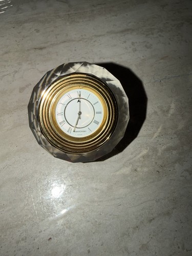 Swarovski crystal desk clock