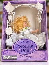 Porcelain Doll Blonde Curly