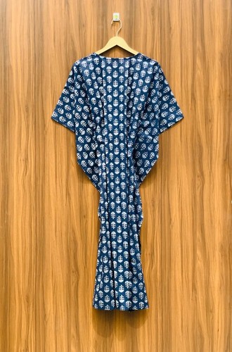 Indian cotton blue - cotton, floral