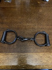 Victorian Police Handcuffs Original Complete and In Great Condition Rare Antique