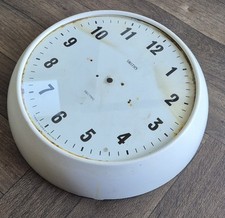 Vintage Smiths Sectric 11" White Bakelite Wall Clock Spares/Repairs (Salvage)
