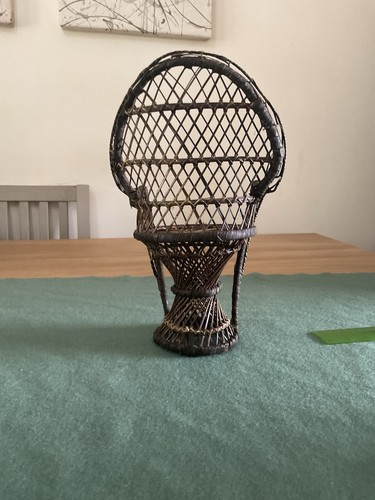 Vintage peacock chair wicker - vintage,