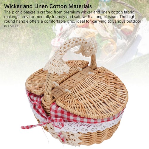 Empty picnic basket wicker - basket,