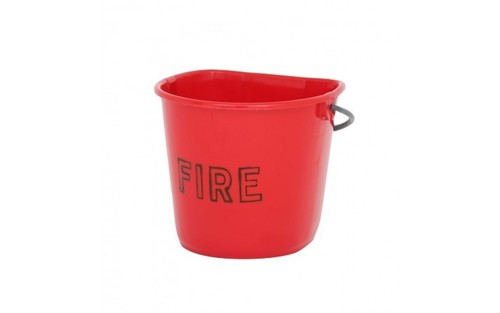 Plastic fire bucket - fire,