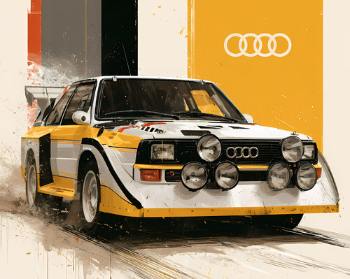 Audi sport quattro wall - sport,
