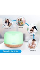 500ml Aroma Essential Oil Diffuser SMINIKER Waterless Auto Shut-off