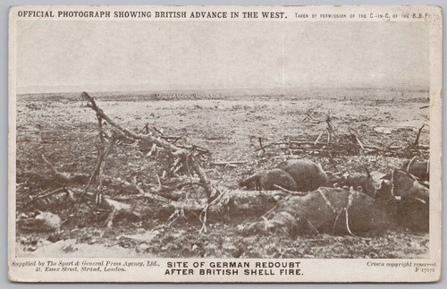 Ww1 german redoubt after - ww1,
