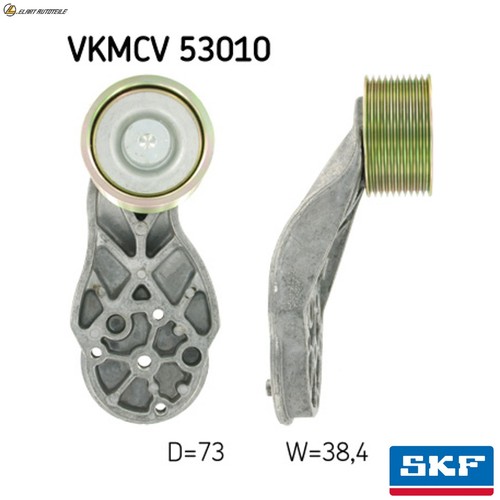 Puller guide pulley - pulley, v-ribbed