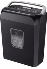 Commercial Paper Shredder Industrial 6 Sheet Cross Cut Heavy Duty Home Office
