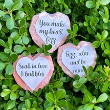 Heart-Shaped Pink Bath Bomb