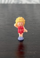 Vintage Polly Pocket. Polly In Red swim Suit & sunglasses. Dream World figure 