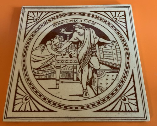 Antique mintons ceramic tile - antique,