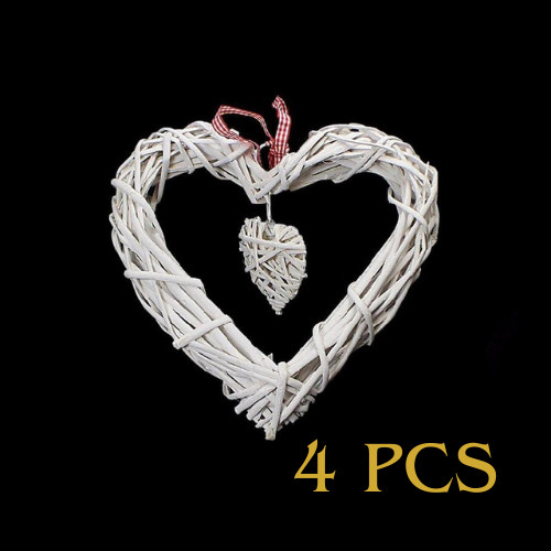 Rattan heart wreath garden - heart,