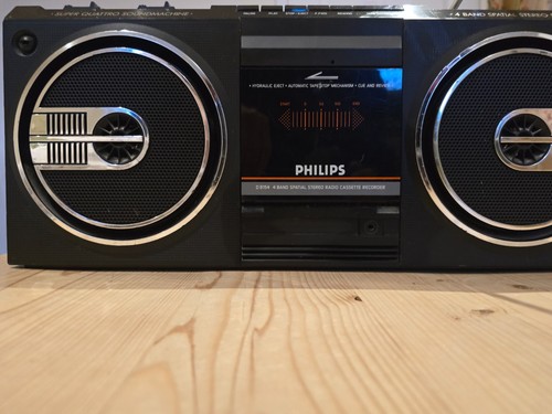 Boombox phillips 8154 retro - boombox,