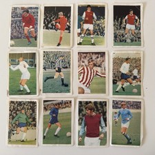 FKS Footballs Stickers X 12 1970 Icons Best Bremner Redknapp Jennings Mclintock