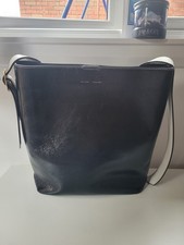 Jigsaw Ladies Large Leather Black Shoulder Bag