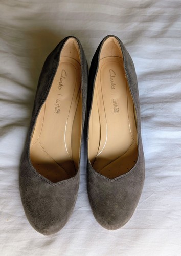 Clarks women taupe suede - taupe,