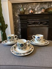 Vintage Midwinter Country Garden Cup Saucer And Side Plate Trio Set Of 3