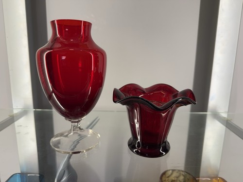 Vintage ruby red - art, glass