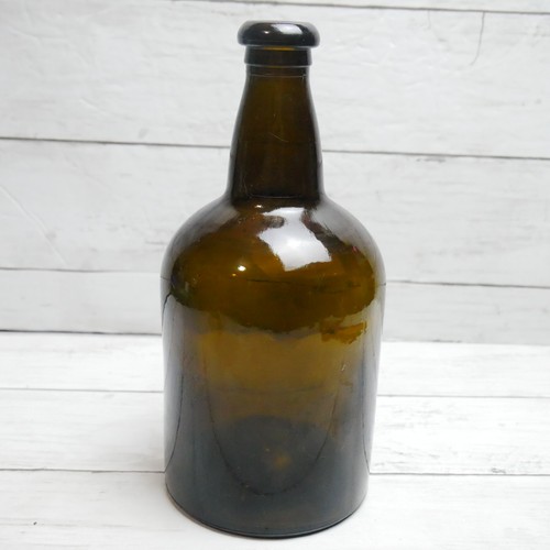 Antique amber glass beer - glass, /