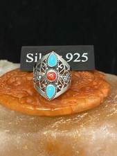 silver coral and turquoise