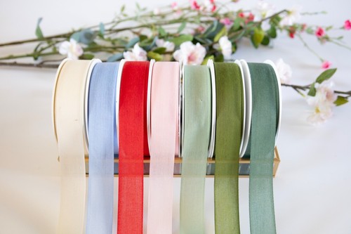 Linen style ribbon halbach - linen,