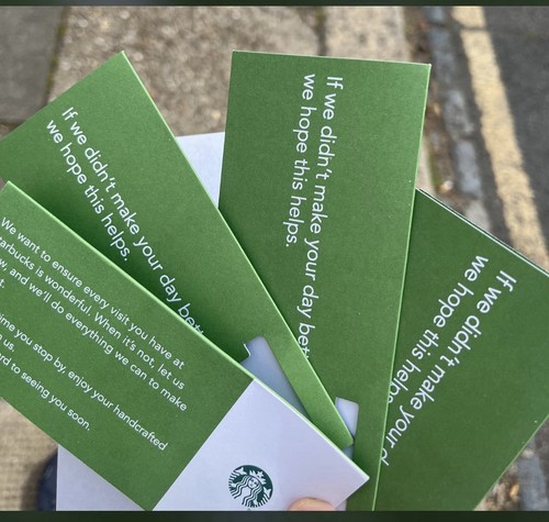 Six starbucks voucher for any - starbucks,