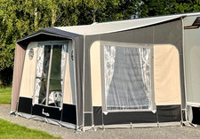 Isabella Magnum 250 (340cm) Coal Porch Awning + Carbon X Poles/Curtains VGC