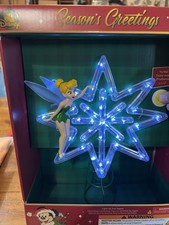 Disney Parks 2025 Christmas Tinker Bell Light-Up Tree Topper NEW