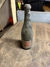 Antique Old Rare Empty Best Stout Porter Glass Bottle Label R.B. Byass London