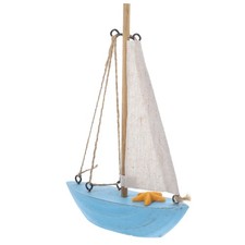  Mediterranean Style Sailboat Models Nautical Wooden Sailing Boat Ship Decor