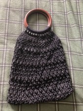 Small Black Net Bag Next