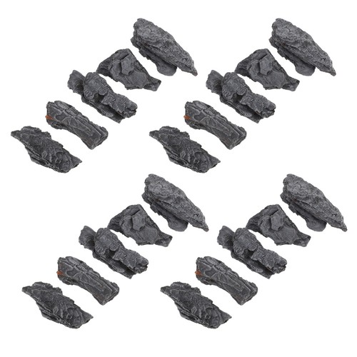 Grey artificial rocks - grey,