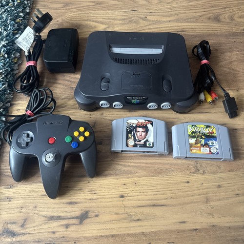 N64 console official black - w/,