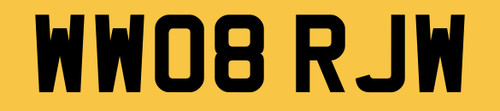 Quality number plate - number, reg
