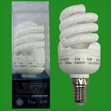 2x 12W (=60W) CFL Mini Spiral