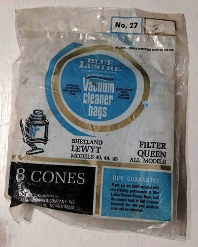 Vintage blue lustre vacuum - blue,