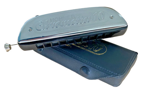 Hohner chrometta harmonica - chrometta, 10