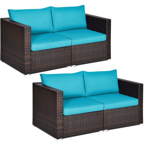 Costway 4pcs patio - costway, rattan