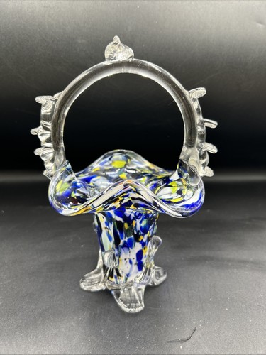 Vintage murano posy basket - murano,
