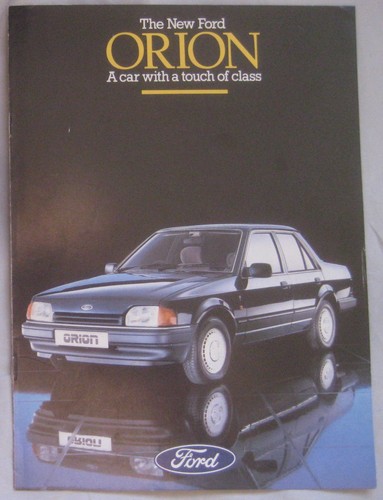 March 1986 ford orion brochure - march,